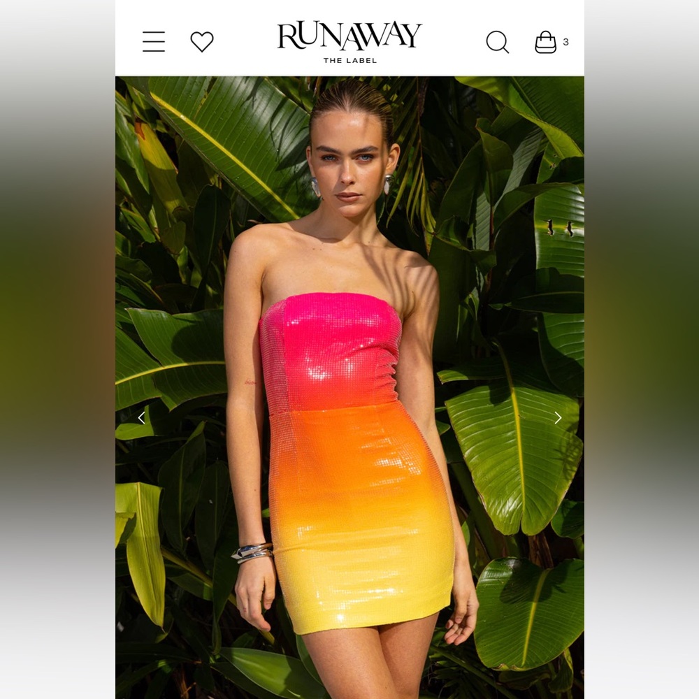 NWT Runaway the Label Malibu Strapless Dress - Small